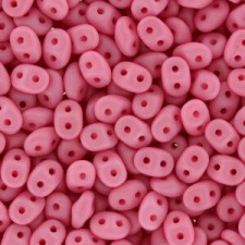 SuperDuo Beads 2.5x5mm Saturated Pink